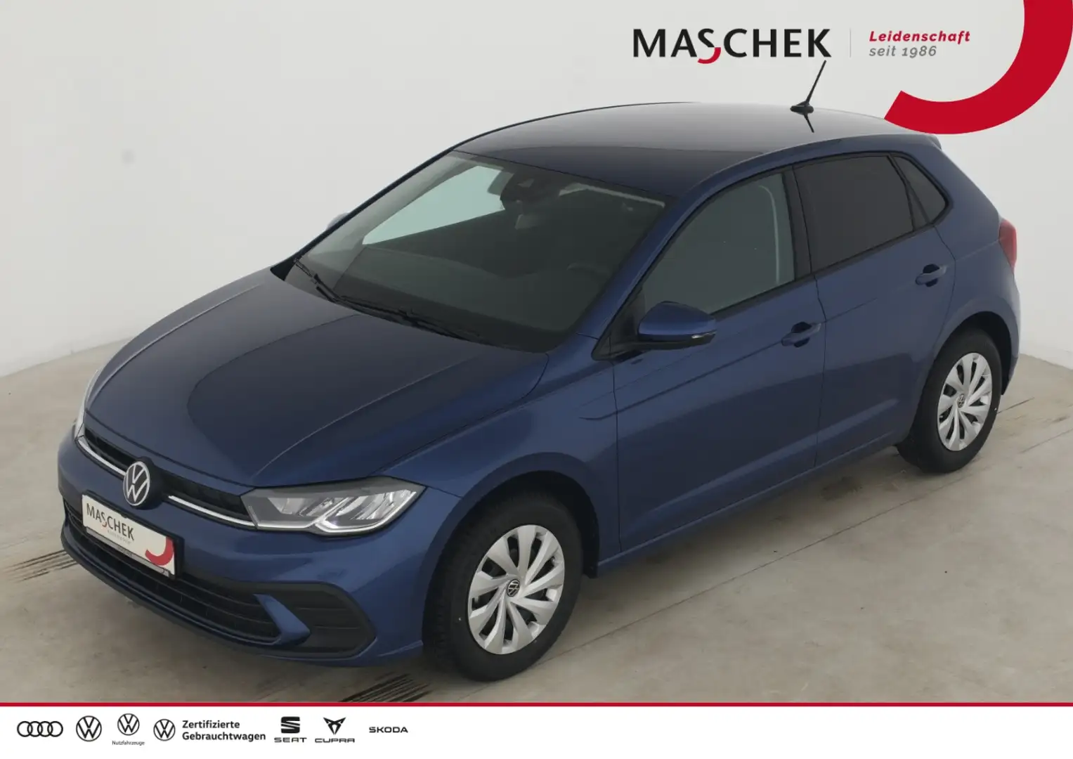 Volkswagen Polo Life 1.0 TSI Navi 8-fach IQ-Drive ACC Shzg sofort Blau - 1