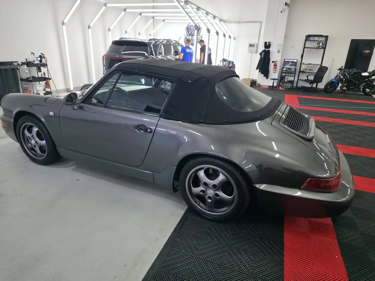 Porsche 911 964 Carrera 4 Cabriolet / Deutsche Papiere Grau - 2