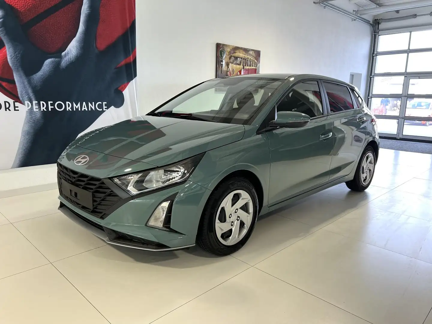 Hyundai i20 GO 1.2 MPI 58 kW (79 PS) Navigationssystem, Blu... Grün - 1