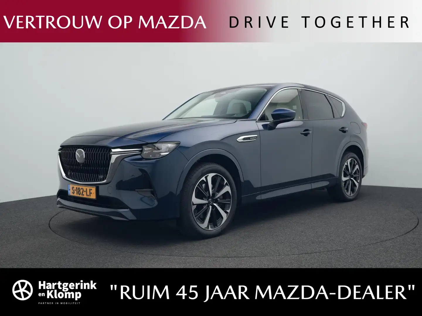 Mazda CX-60 2.5 E-SKYACTIV PHEV Takumi 4WD automaat | Convenie Blauw - 1