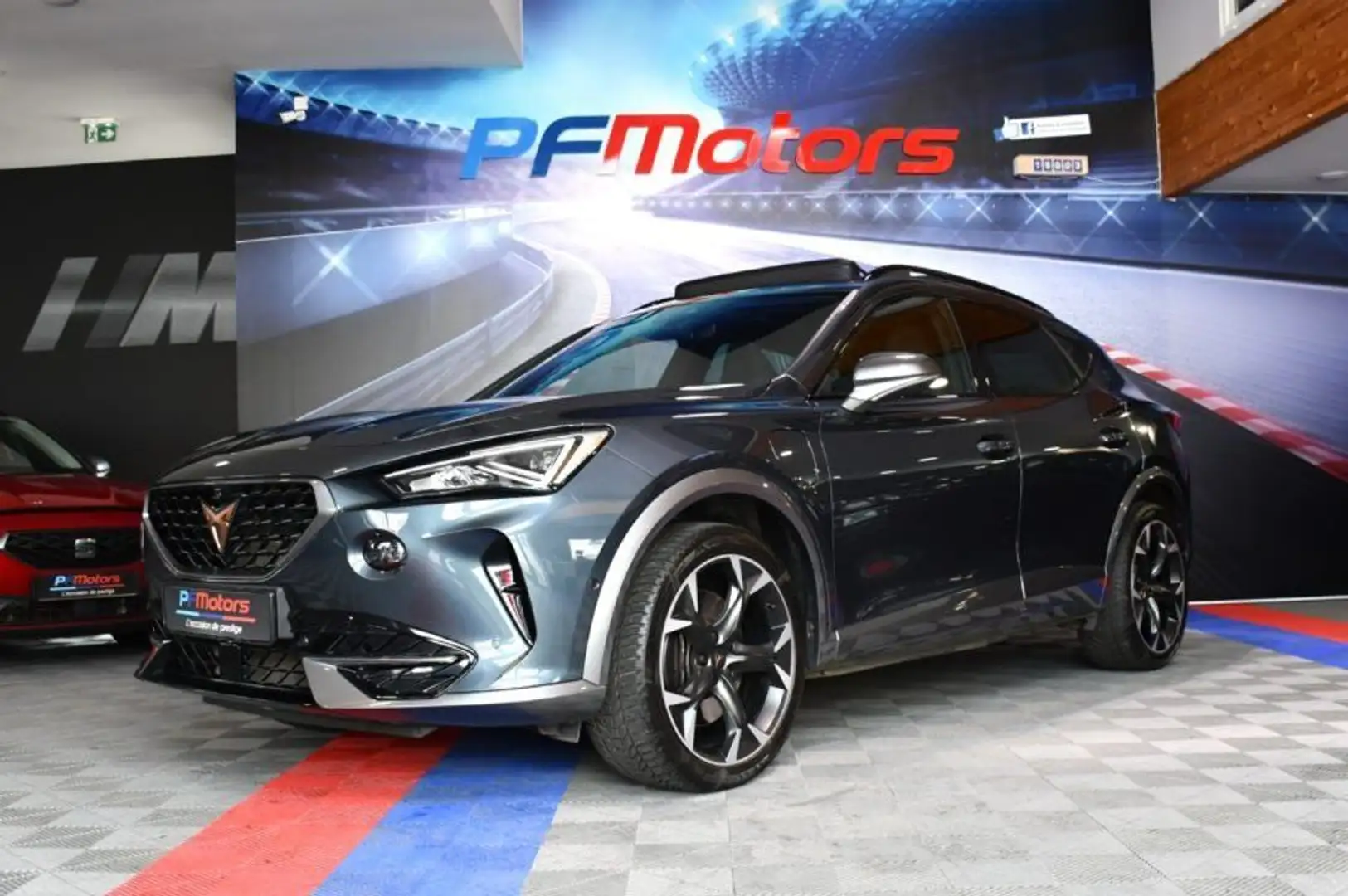 CUPRA Formentor VZ 1.4 E Hybrid 245 DSG GPS BAQUET TO Caméra AV %2B AR ACC DCC Volant Chauffant Hayon JA 19 Gris - 1