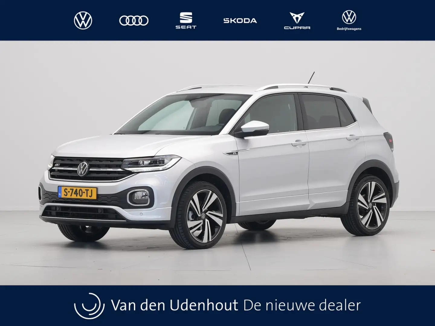 Volkswagen T-Cross 1.0 TSI 110pk DSG R-Line Navigatie Camera Stoelver Gris - 1