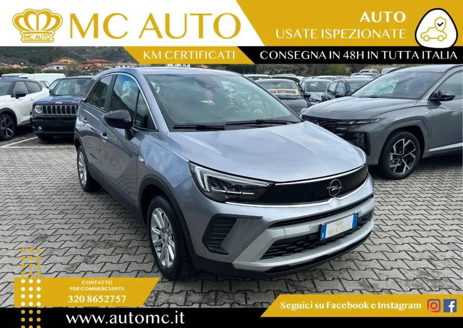 Opel Crossland 1.5 ECOTEC D 120 CV  aut. Elegance PROMO CON FINA Argento - 1