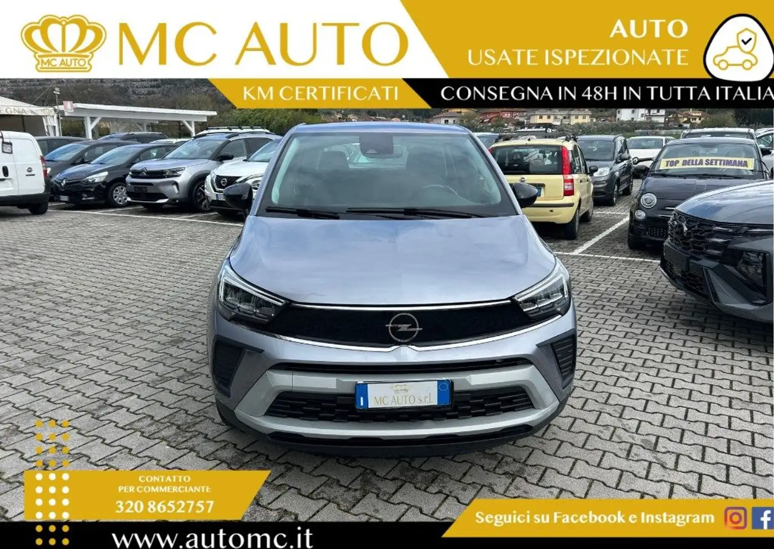 Opel Crossland 1.5 ECOTEC D 120 CV  aut. Elegance PROMO CON FINA Argento - 2