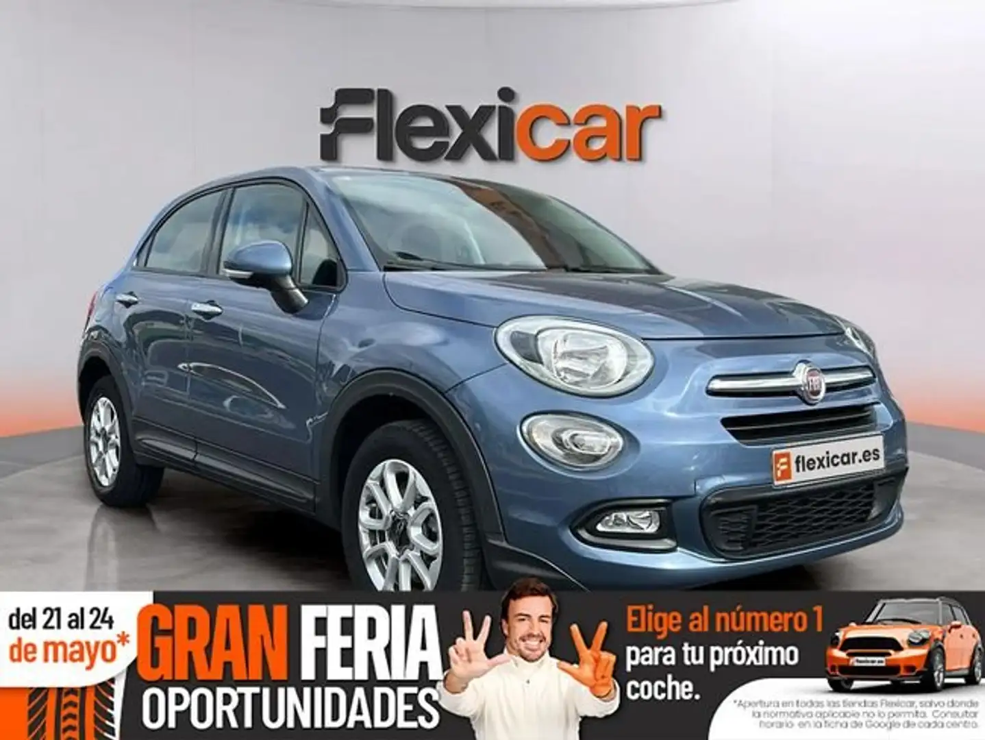 Fiat 500X 1.6 E-Torq Lounge 4x2 Azul - 1