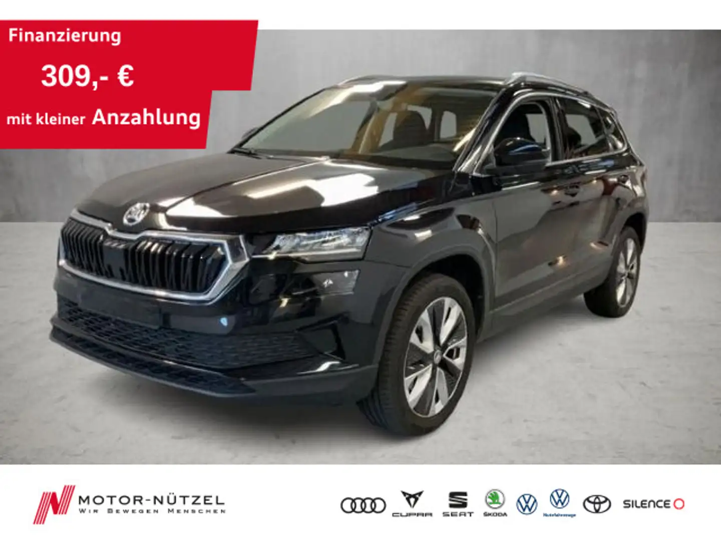 Skoda Karoq 1.0 TSI SELECTION LED+ACC+APP+SHZ+PDC+18" Schwarz - 1