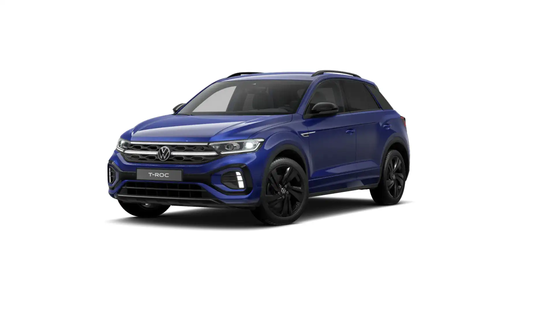 Volkswagen T-Roc 2.0 TDI DSG R-LINE BLACK LM18 AHK NAVI KAM Blau - 2