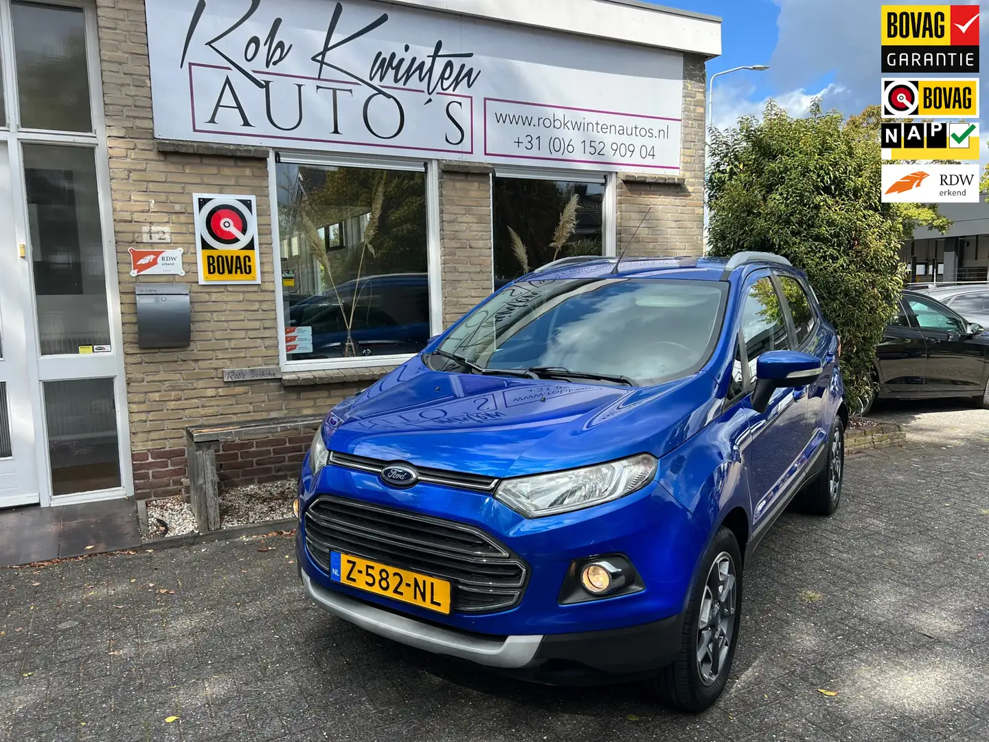 Ford EcoSport 1.0 EcoBoost Titanium Airco Blauw - 1