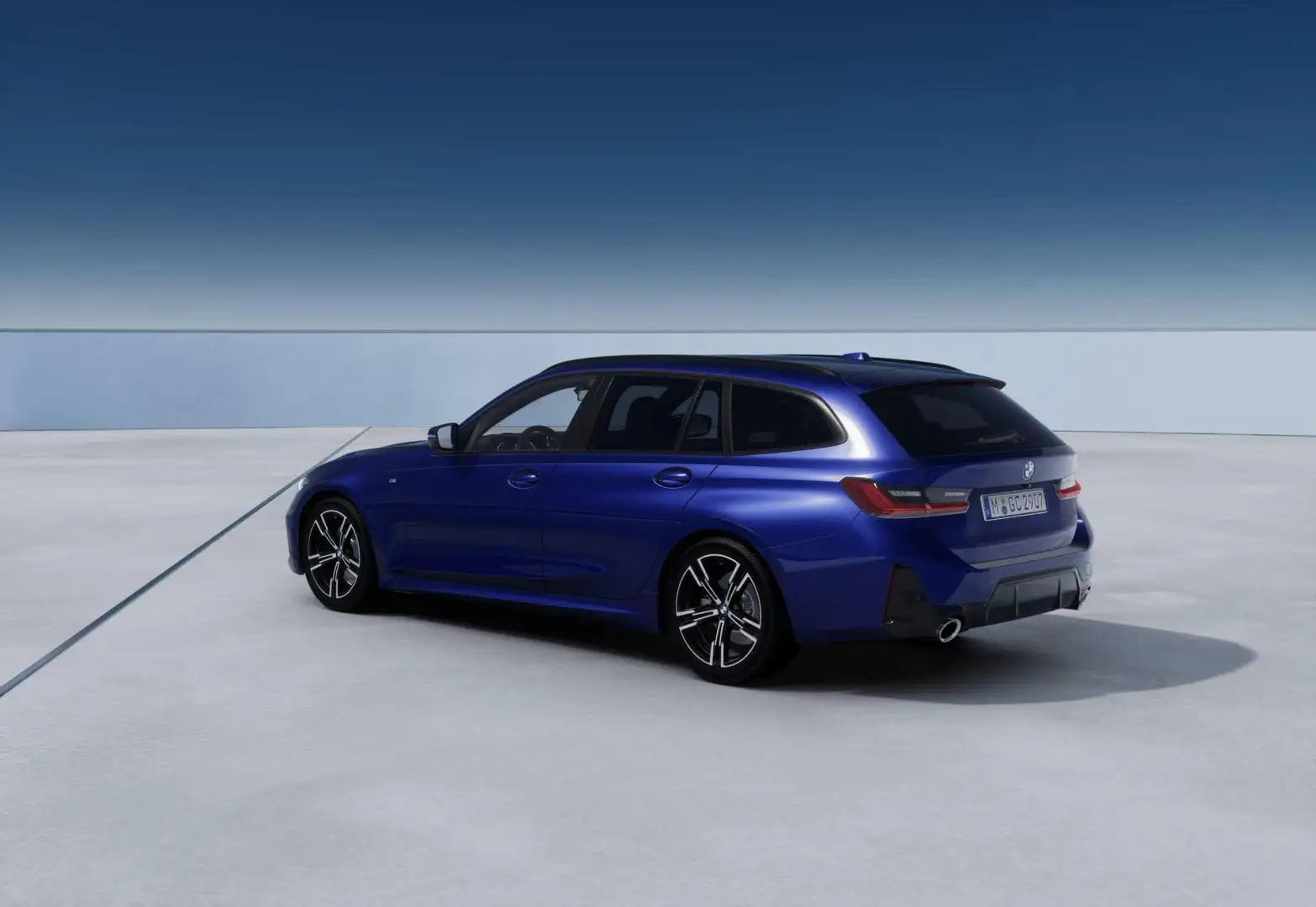 BMW 318 318d Touring 48V MSport Blu/Azzurro - 2