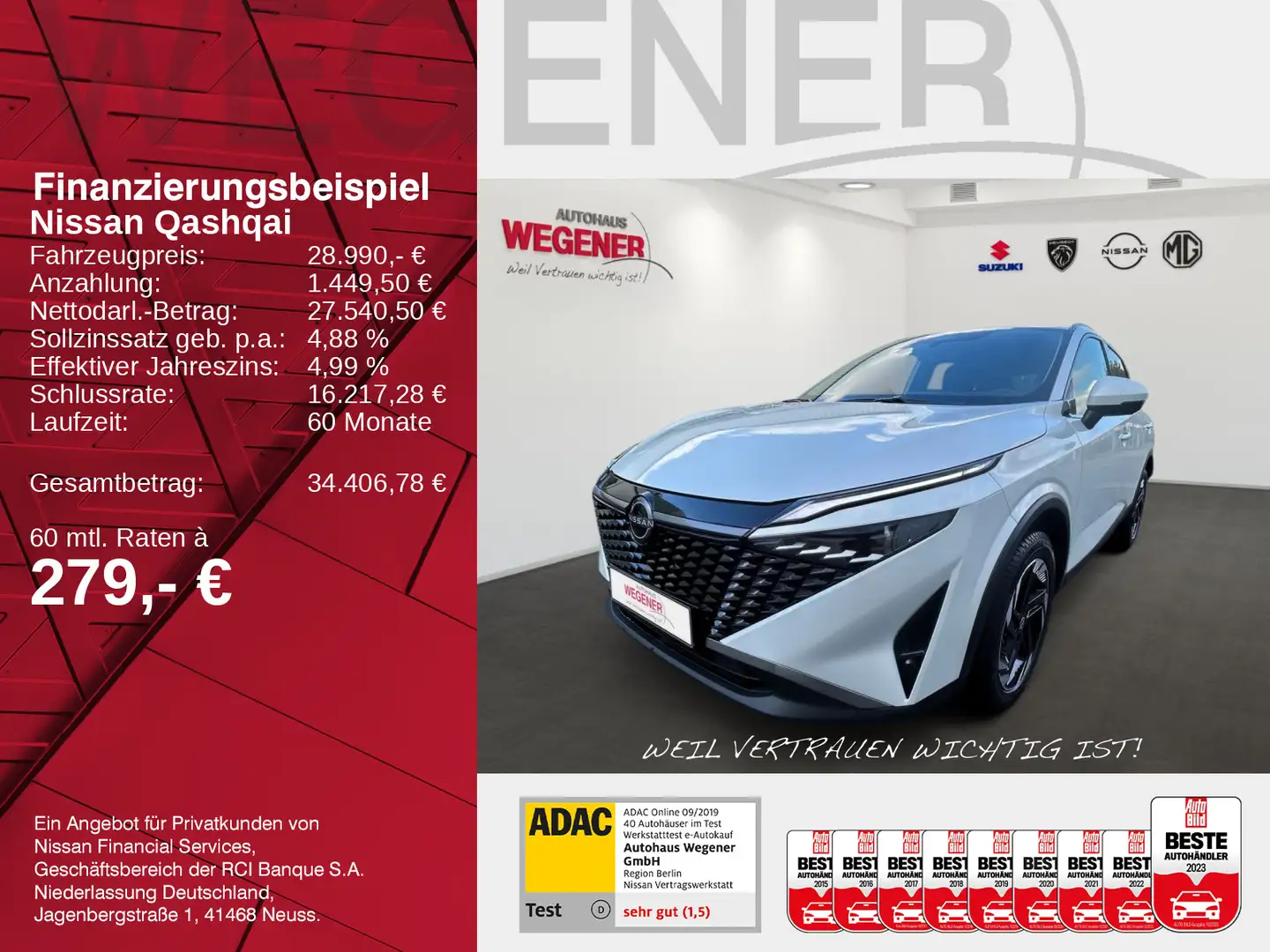 Nissan Qashqai QASHQAI N-CONNECTA 1.3 DIG-T MHEV Weiß - 2