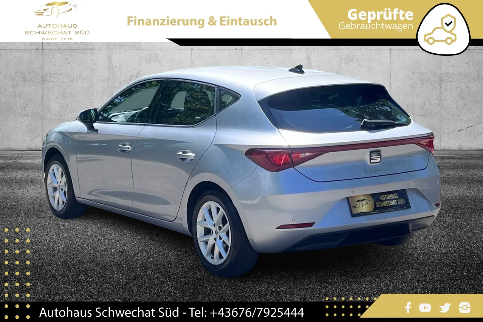 SEAT Leon Style 1.5 TSI ACT // NUR 30 TKM // 1.BESITZ// Silber - 2