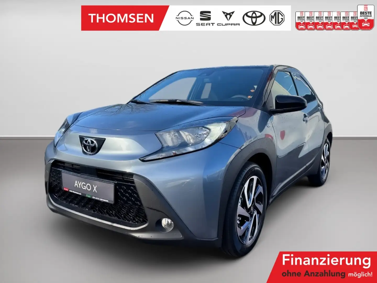 Toyota Aygo 1.0 Teamplayer ACC Navi Fernlichtass. Kam. Grijs - 1