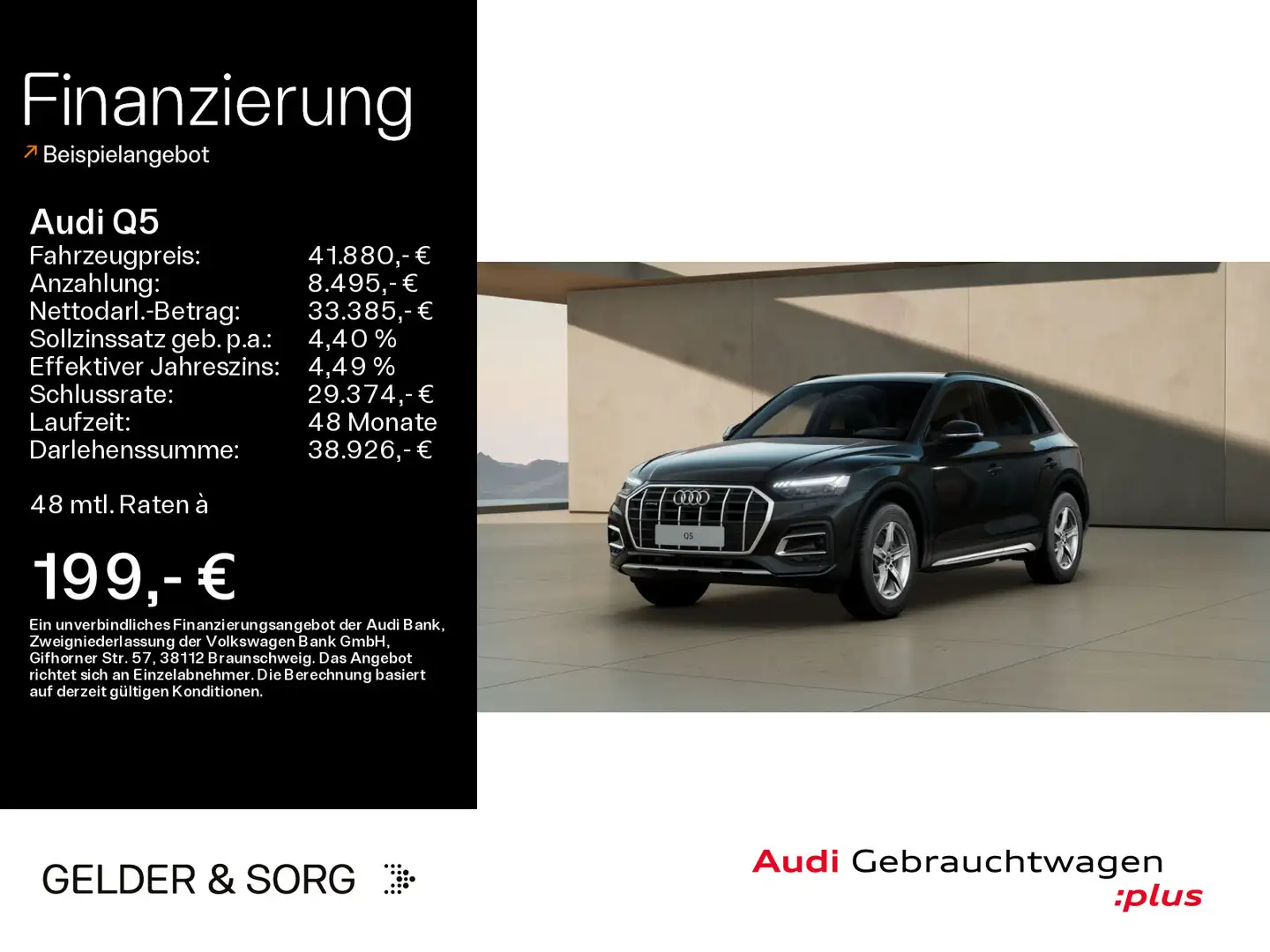Audi Q5 40 TFSI quattro advanced AHK*Matrix*360°*Navi Negru - 1
