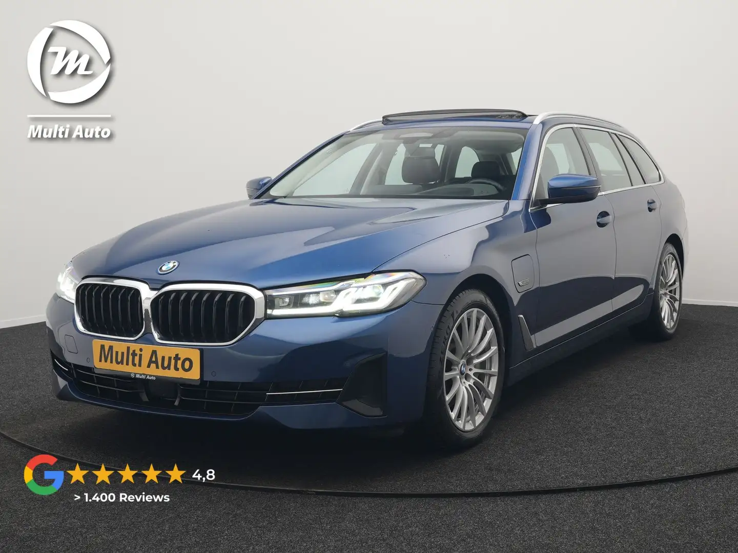 BMW 530 5-serie Touring 530e Sportline Plug In Hybrid 293p Bleu - 1