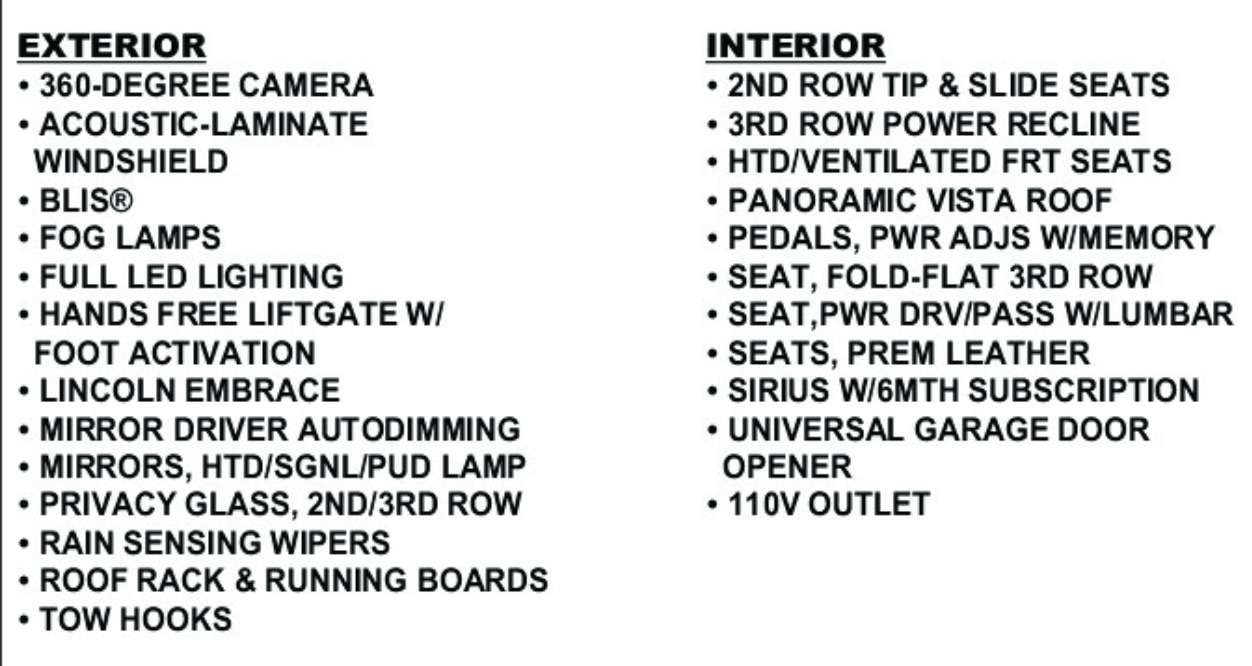 used 2019 Lincoln Navigator car, priced at $42,900