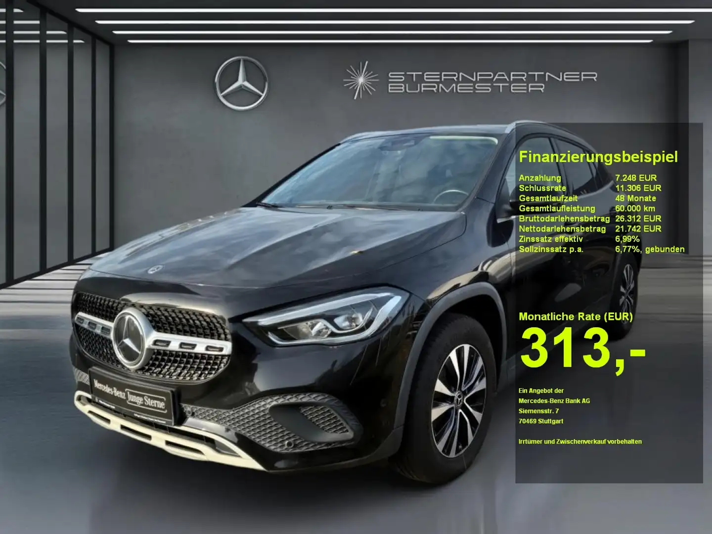Mercedes-Benz GLA 220 d +MBUX+PANO+AHK+Ambiente+SHZ+AUT+LED Schwarz - 1