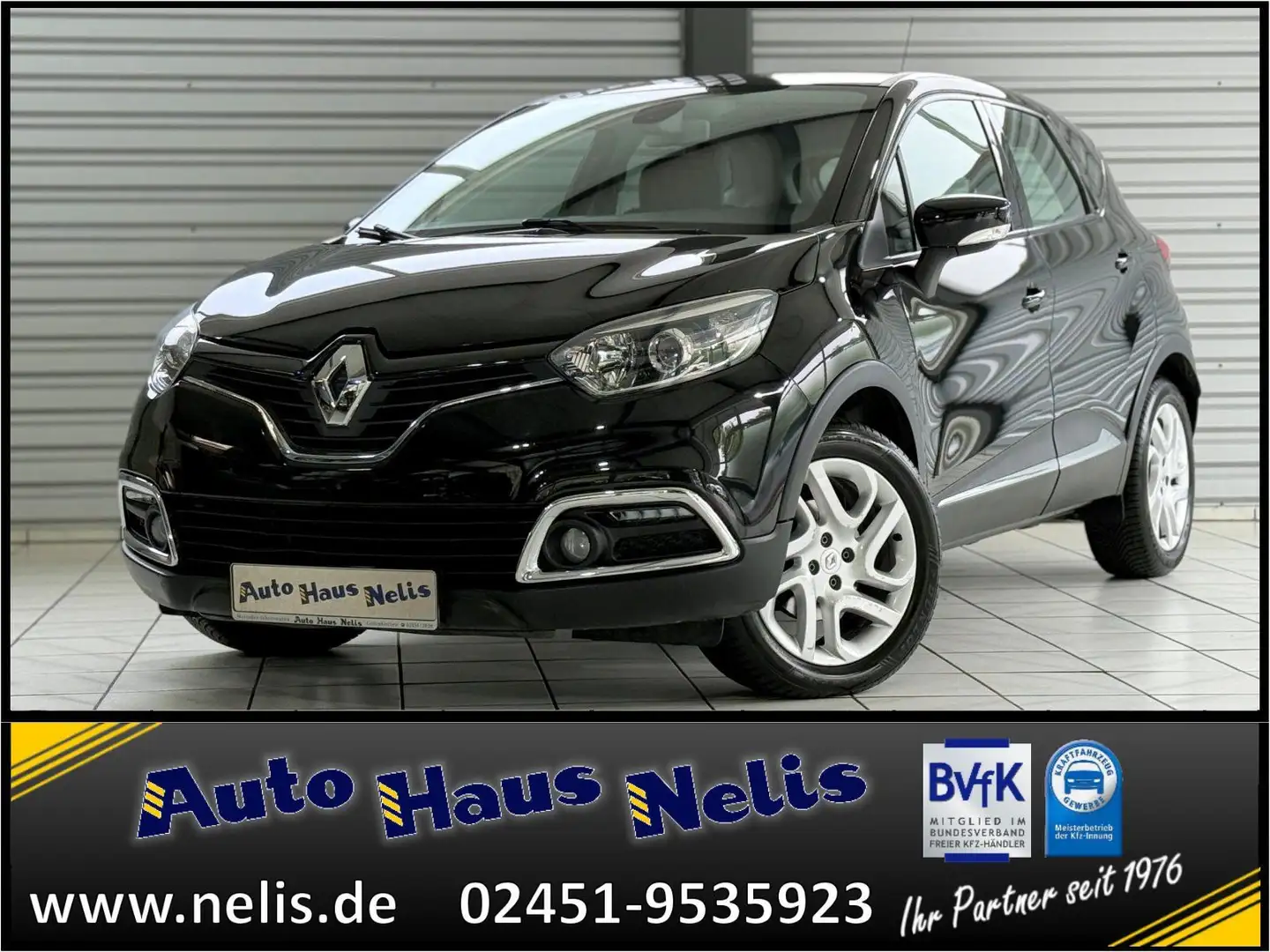 Renault Captur 1,5 dCi Luxe Navi R-Cam Tempomat Sitzheiz Schwarz - 1