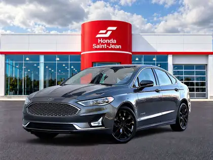 Black 2019 Ford Fusion Hybrid Sedan Front-Wheel Drive Automatic