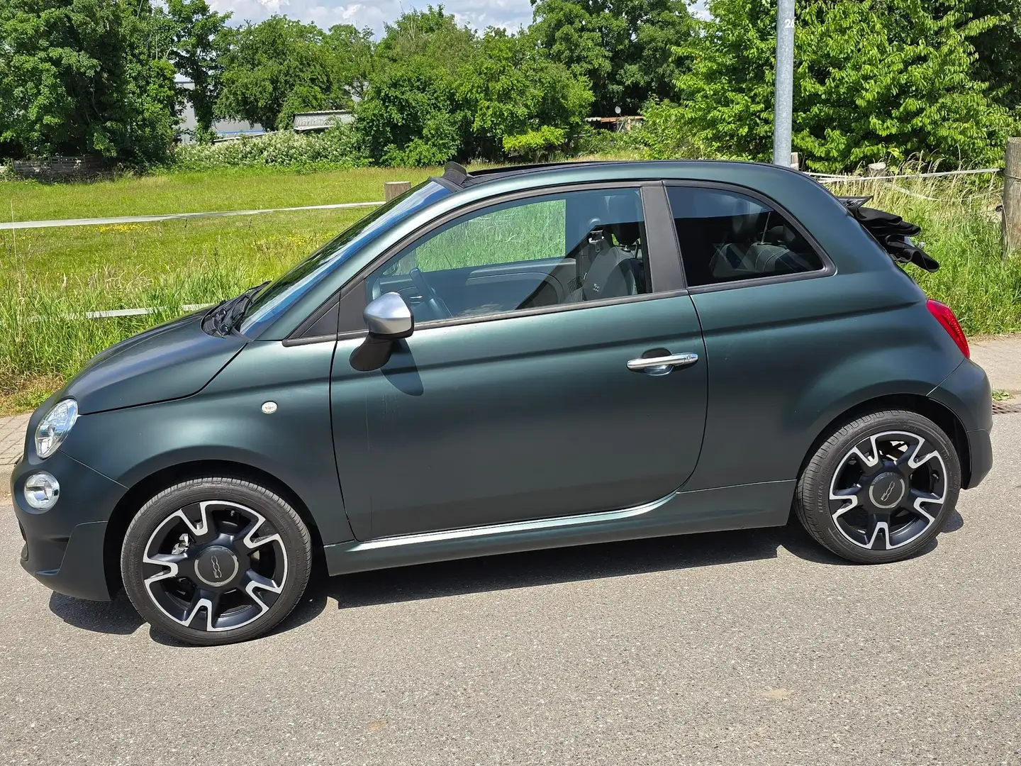 Fiat 500C 500 C 1.0 GSE N3 Hybrid Rock Star Grün - 2