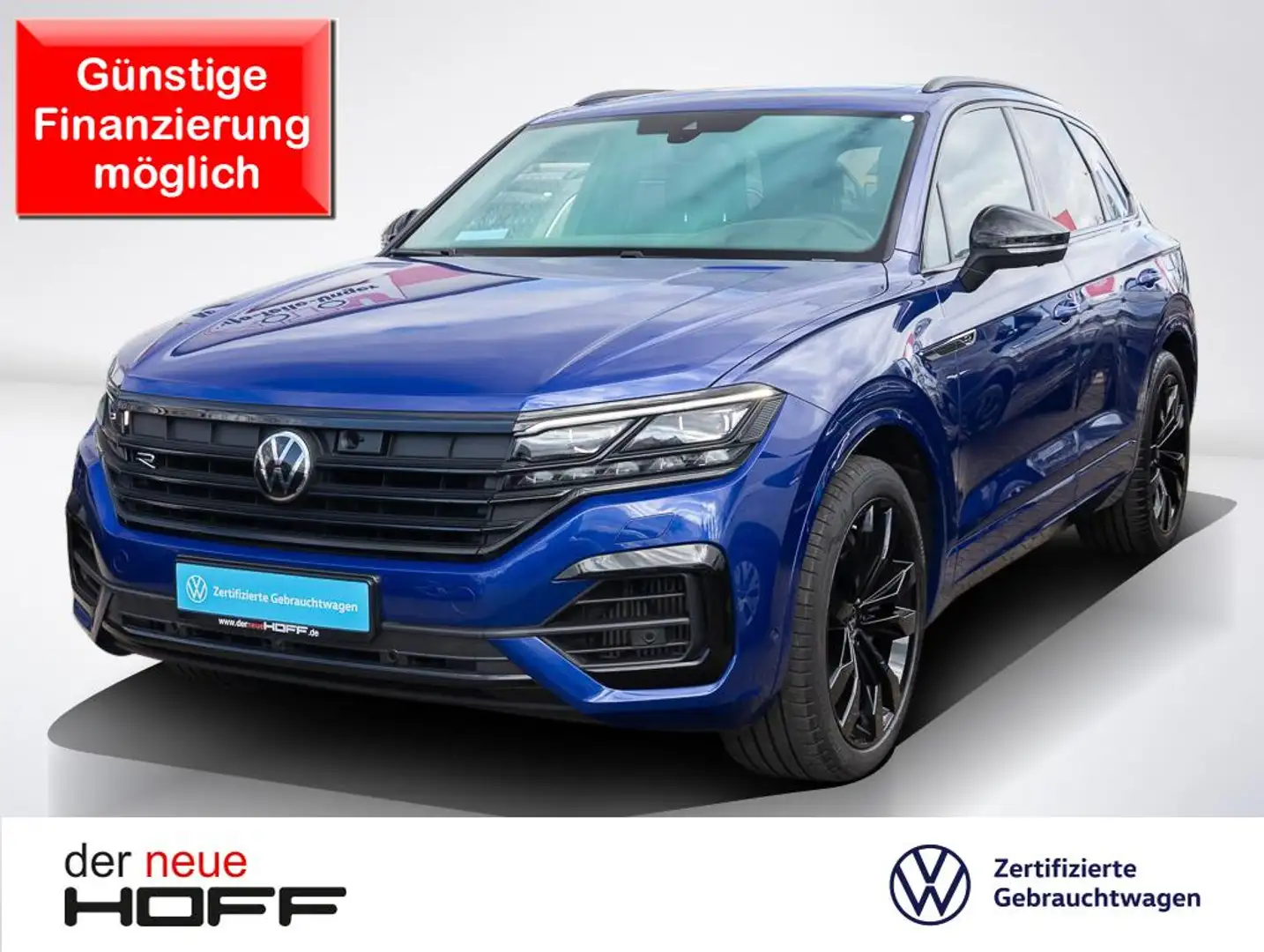 Volkswagen Touareg R 3.0 TSI eHybrid AHK Nachtsicht Klimasitze Blauw - 1