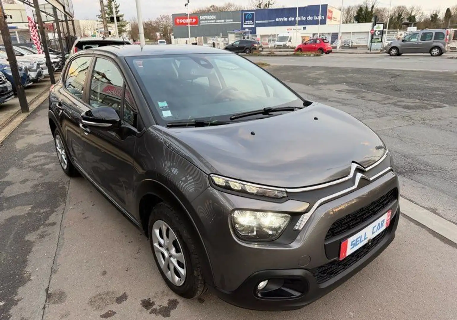 Citroen C3 Citroën 1.5 bluehdi 100ch Feel Business 1 ère Main Gris - 2
