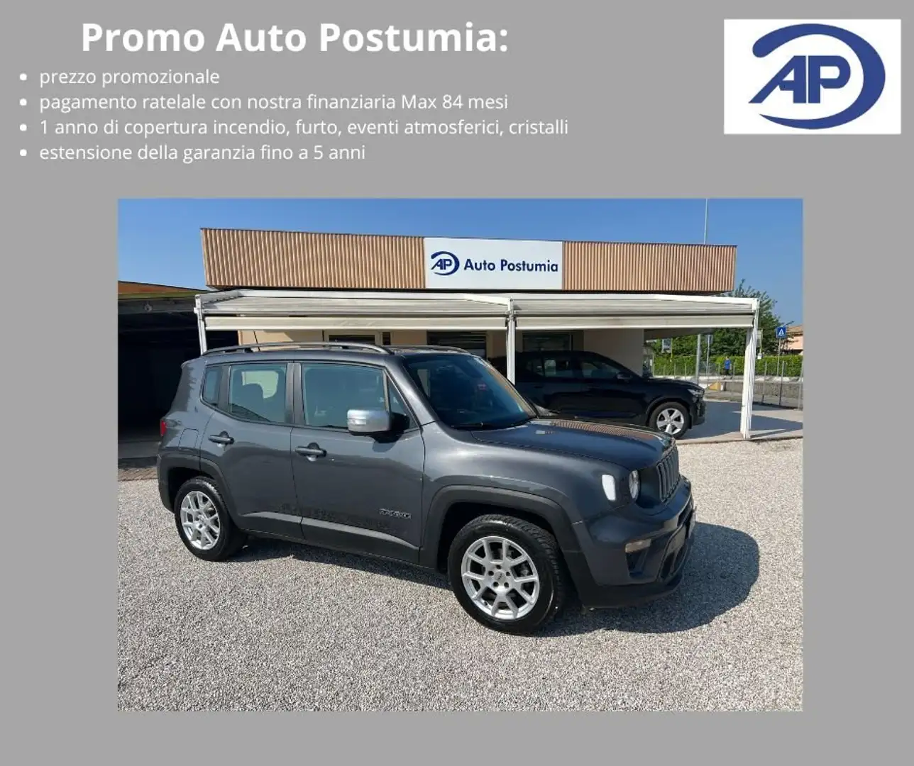 Jeep Renegade 1.6 mjt 130 cv Limited 2wd Gris - 1