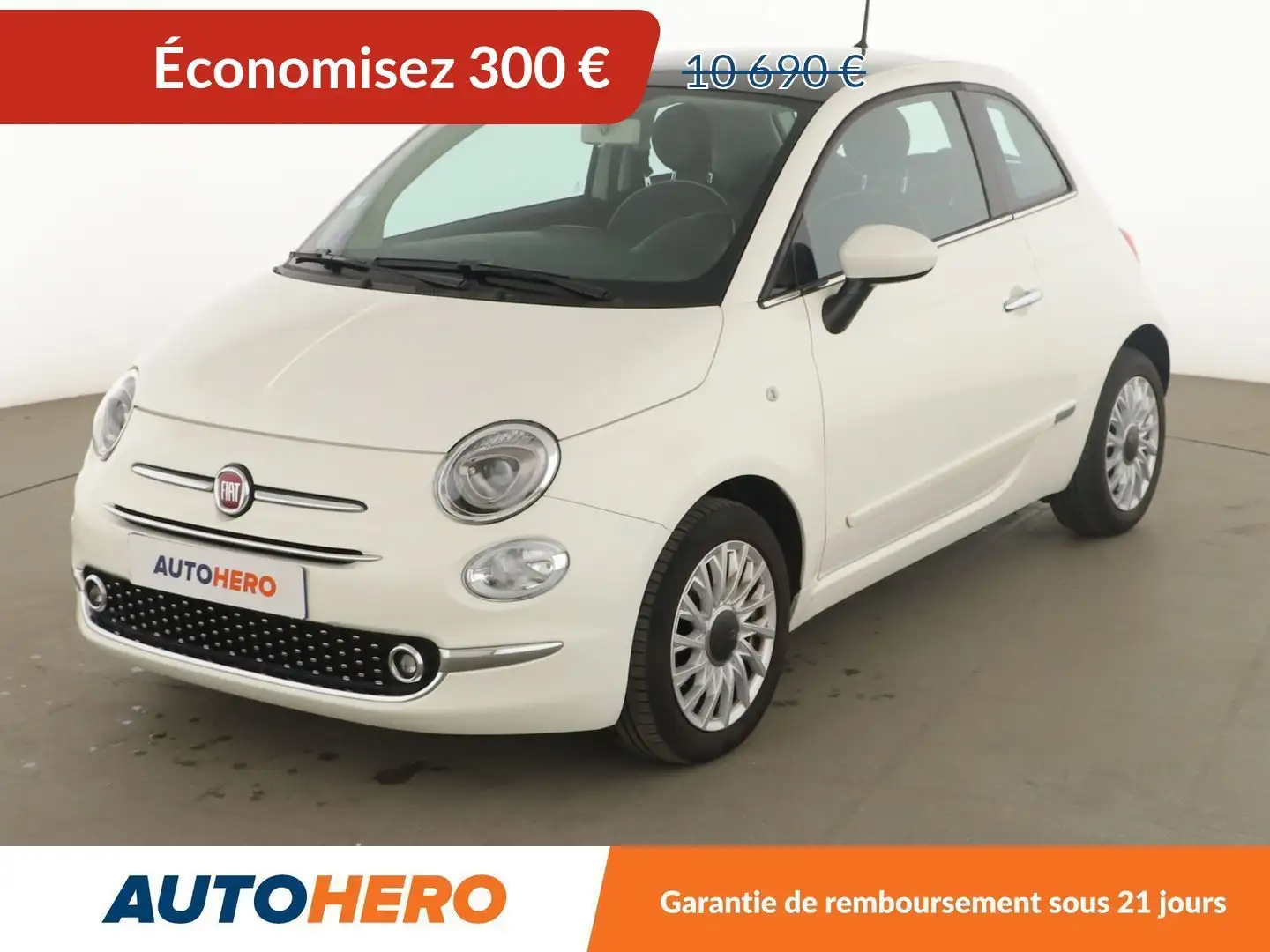 Fiat 500 1.2 Lounge Blanc - 1