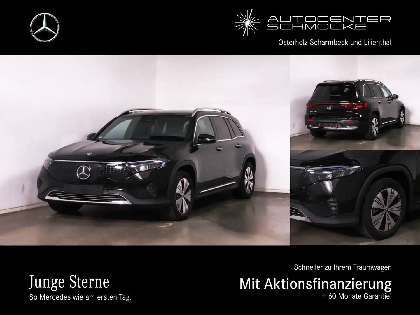 Mercedes-Benz EQB 300 EQB 300 4M Advanced+ AHK*RFK*LED*AMBIENTE*MBUX* Schwarz - 1