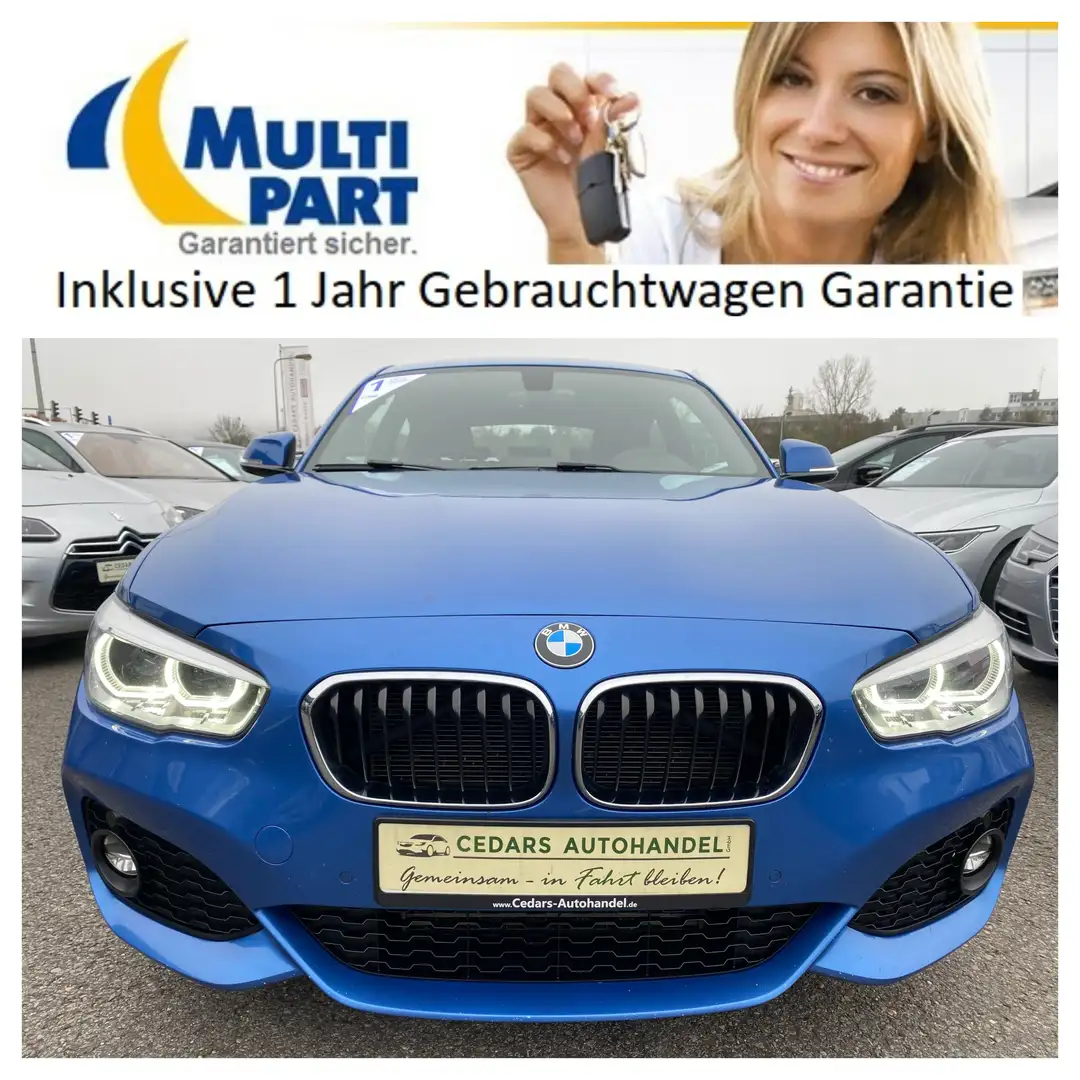 BMW 118 i M Sport LED Navi Shadow Sportsitze Einparkhilfe Blau - 2