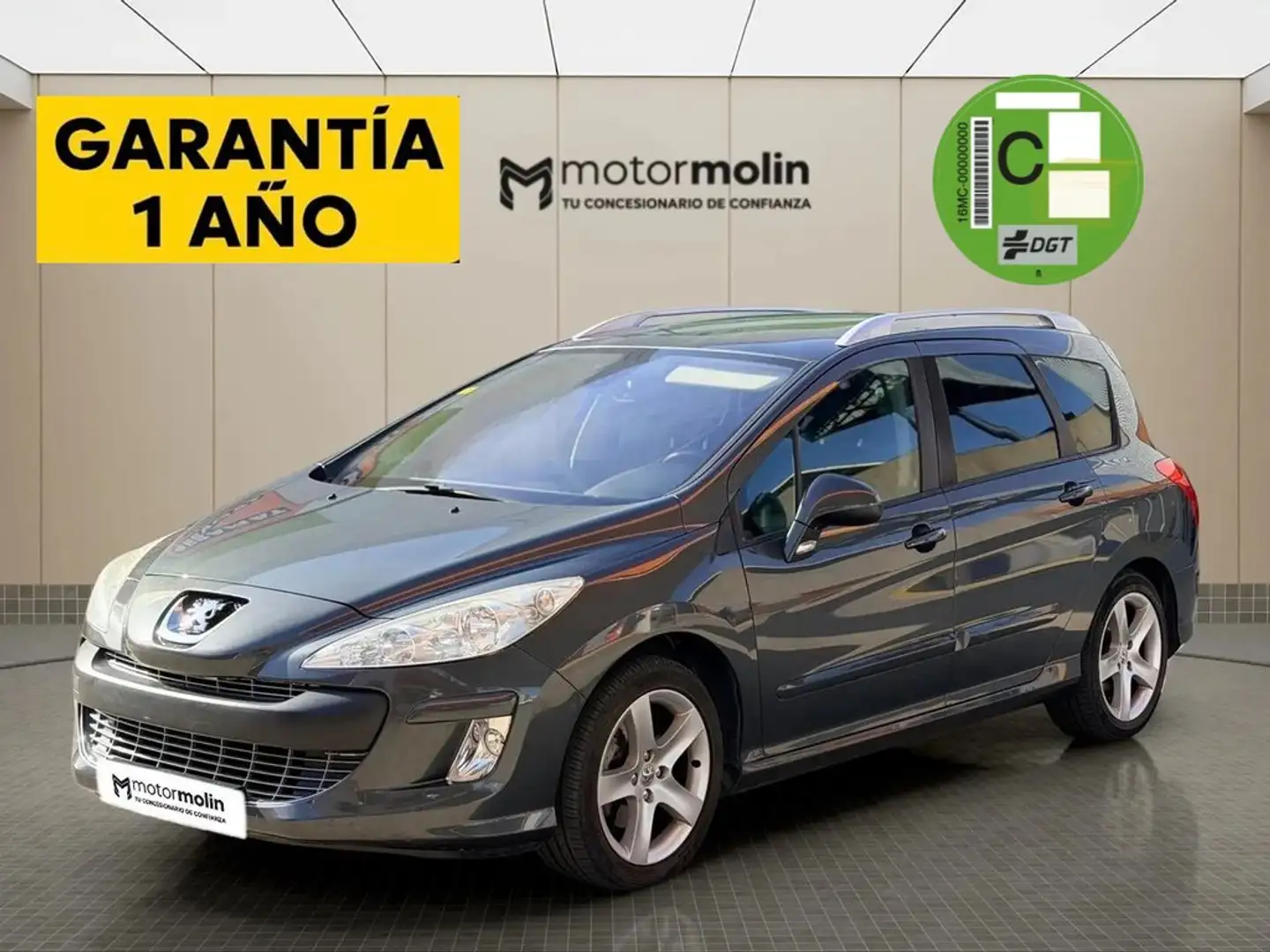 Peugeot 308 SW Premium 1.6 THP Automático Gris - 1