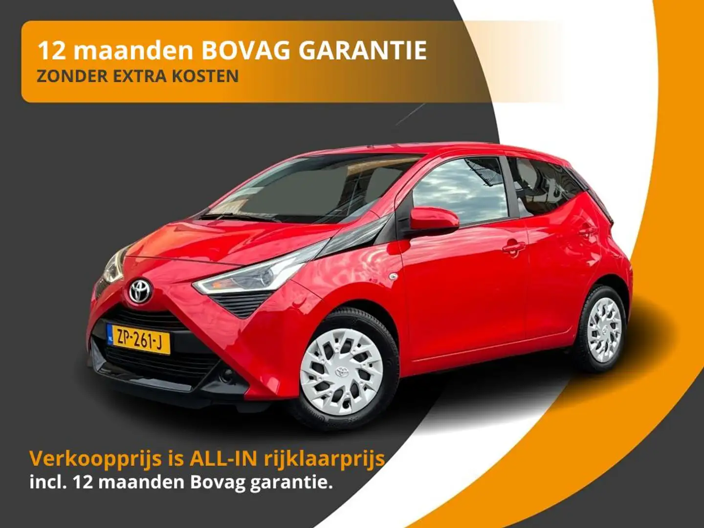 Toyota Aygo 1.0 VVT-I X-PLAY LIMITED 5-DRS AIRCO/CARPLAY/CAMER Rood - 1
