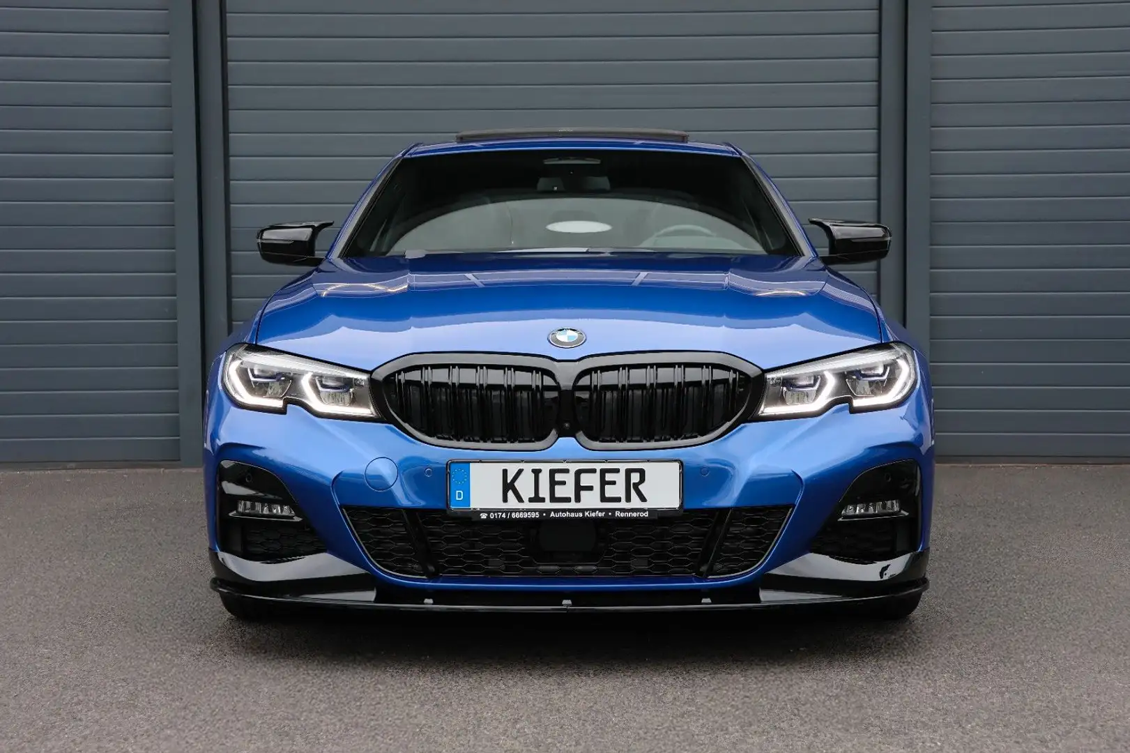 BMW 330 i M/LASER/ACC/HUD/H&K/360/APPLE/4xSHZ/TTW/R19 Gris - 2