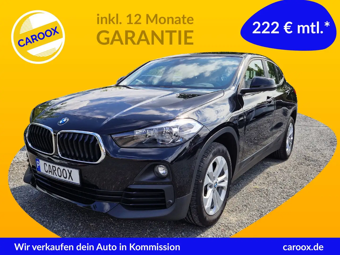 BMW X2 sDrive 18d Advantage Leder 1.Hand 8-fach Black - 1