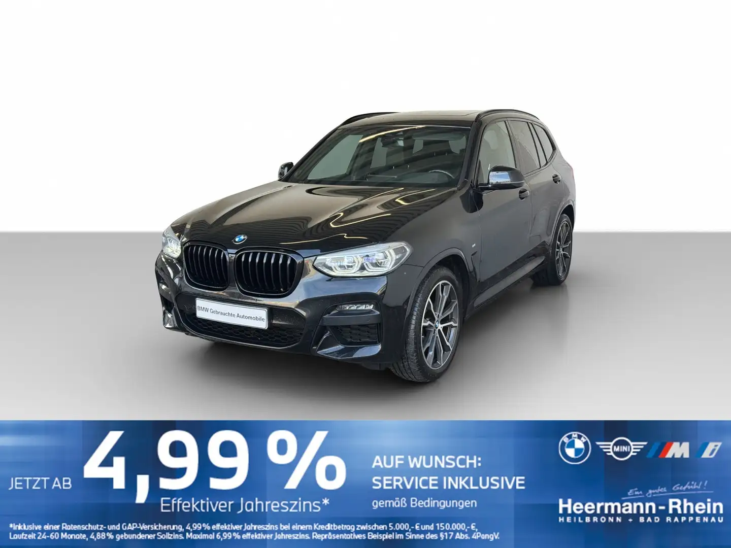BMW X3 xDrive20dA M Sport LiveCock.HUD.LED.AHK.GSD. Zwart - 2