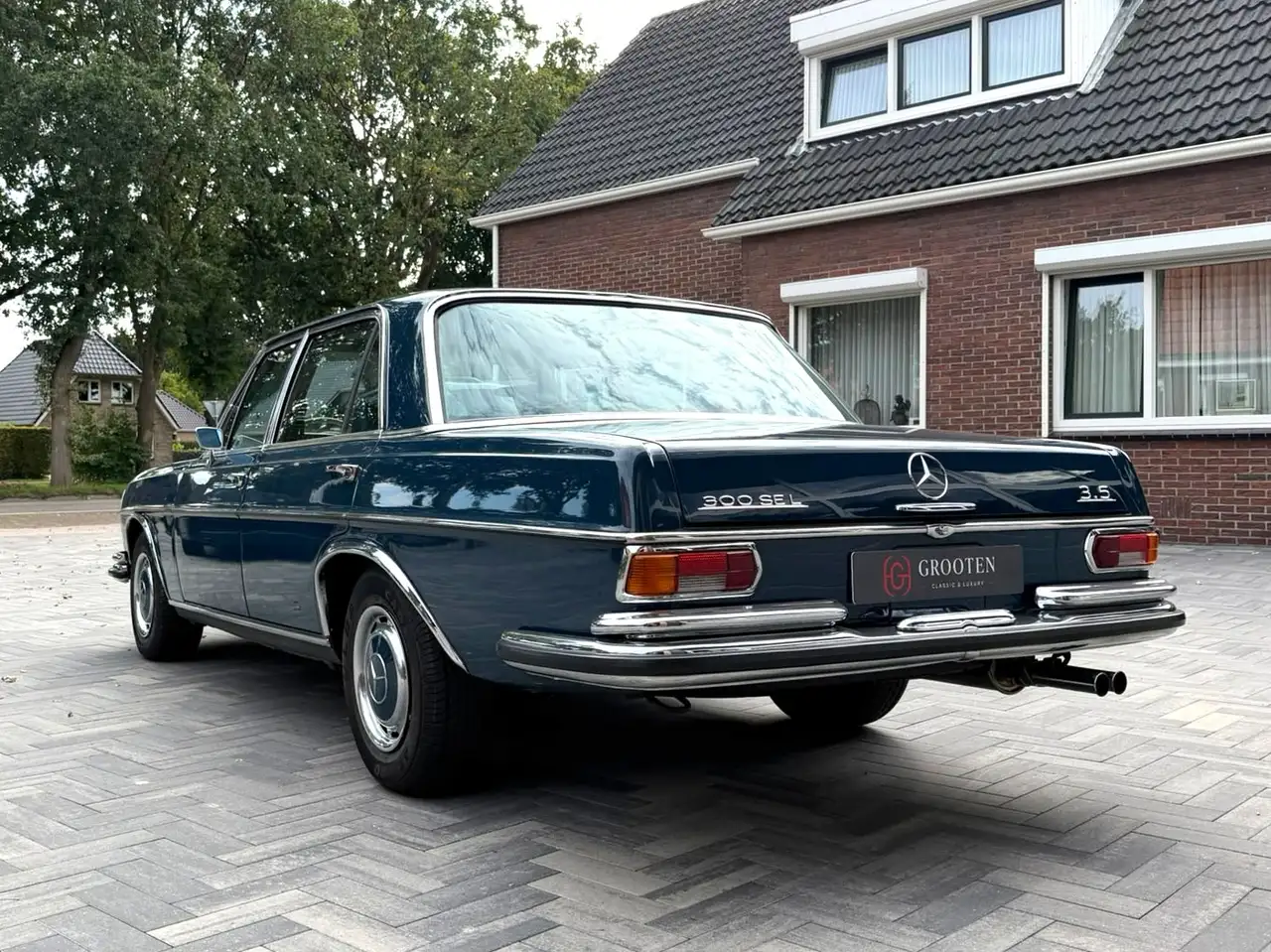 Mercedes-Benz 300 SEL 3.5 W109 Schuifdak - Mittel blau, foto 4