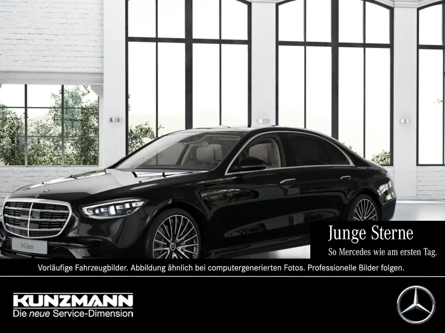 Mercedes-Benz S 500 4M  lang AMG Night Panorama Standhzg 360° Negro - 1
