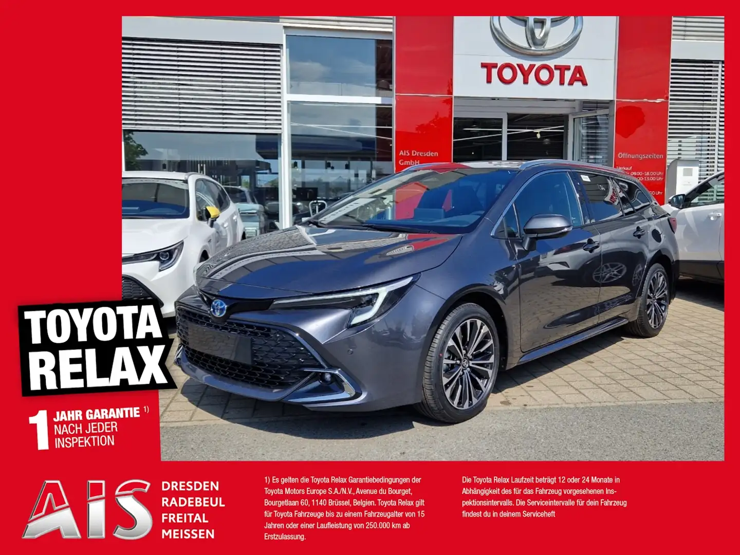 Toyota Corolla TS 2,0l Hybrid Teamplayer Grijs - 1