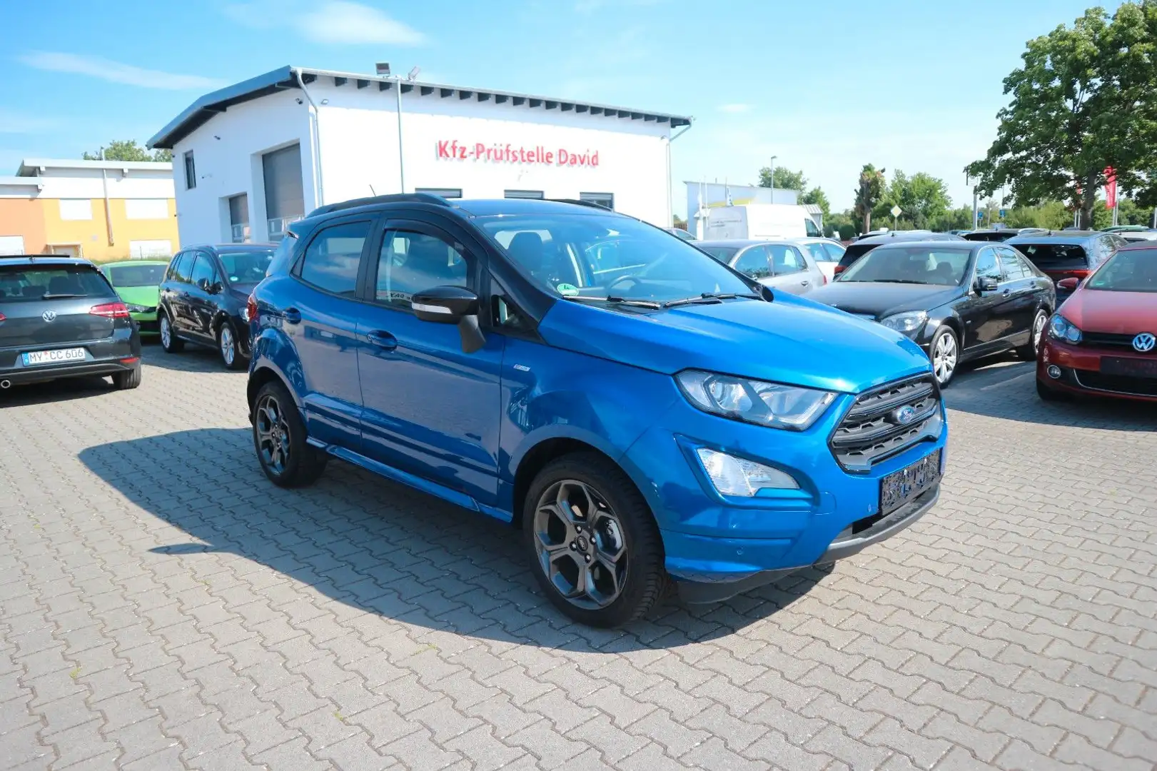 Ford EcoSport 1.0 ST-Line*Automatik*Xenon*Schiebedach Blauw - 1