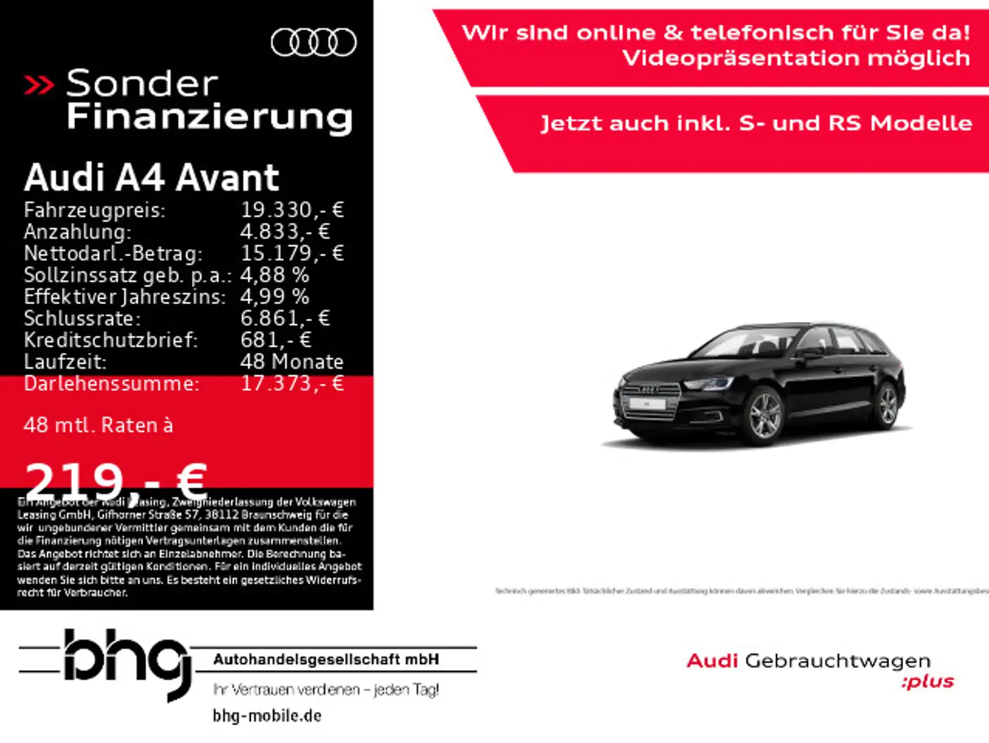 Audi A4 sport 40TDI  S tronic Schwarz - 1