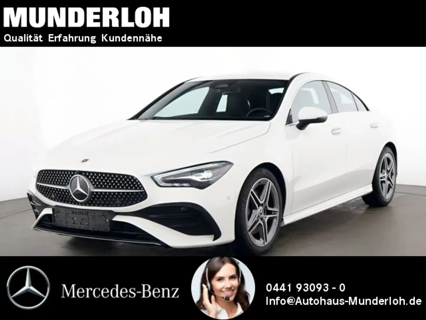 Mercedes-Benz CLA 220 d Coupé AMG Line Advanced Plus W-Paket Wit - 1