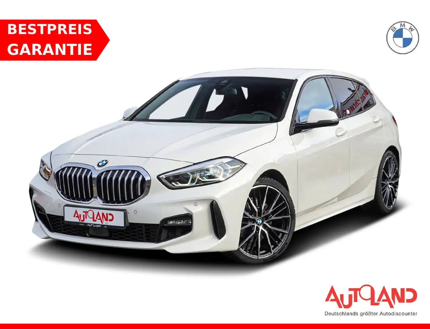 BMW 118 118i M Sport LED Navi Head-Up Klimaaut. PDC DAB Weiß - 1