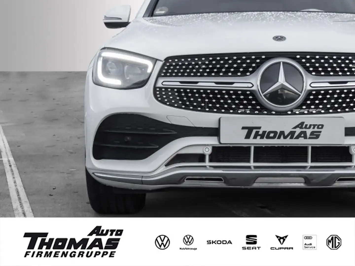 Mercedes-Benz GLC 200 AMG Line 4Matic MBUX+PANO+HEADUP Weiß - 1