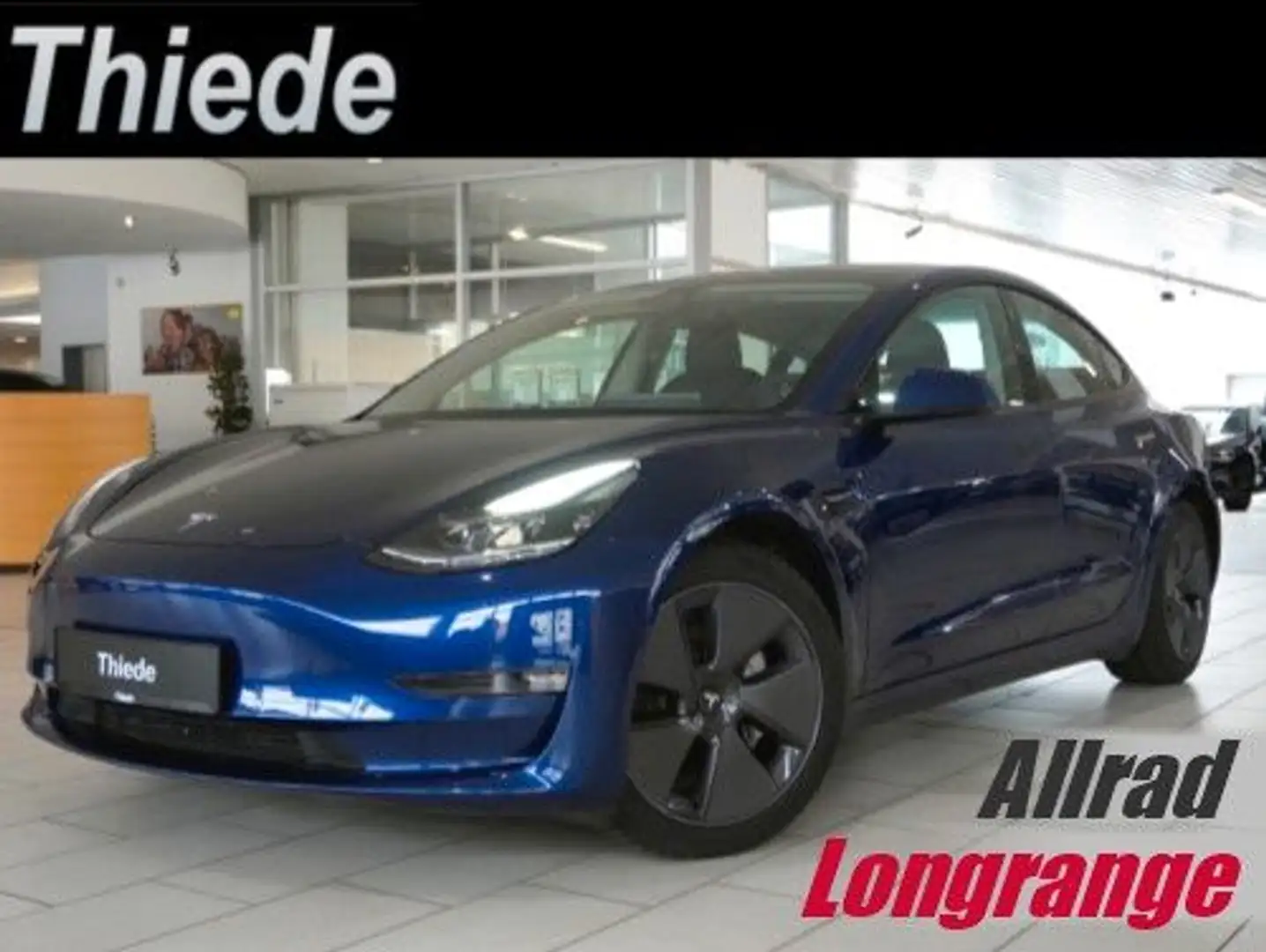 Tesla Model 3 LONGRANGE DUAL-MOTOR NAVI/KAMERA/SH/PANO Blau - 1