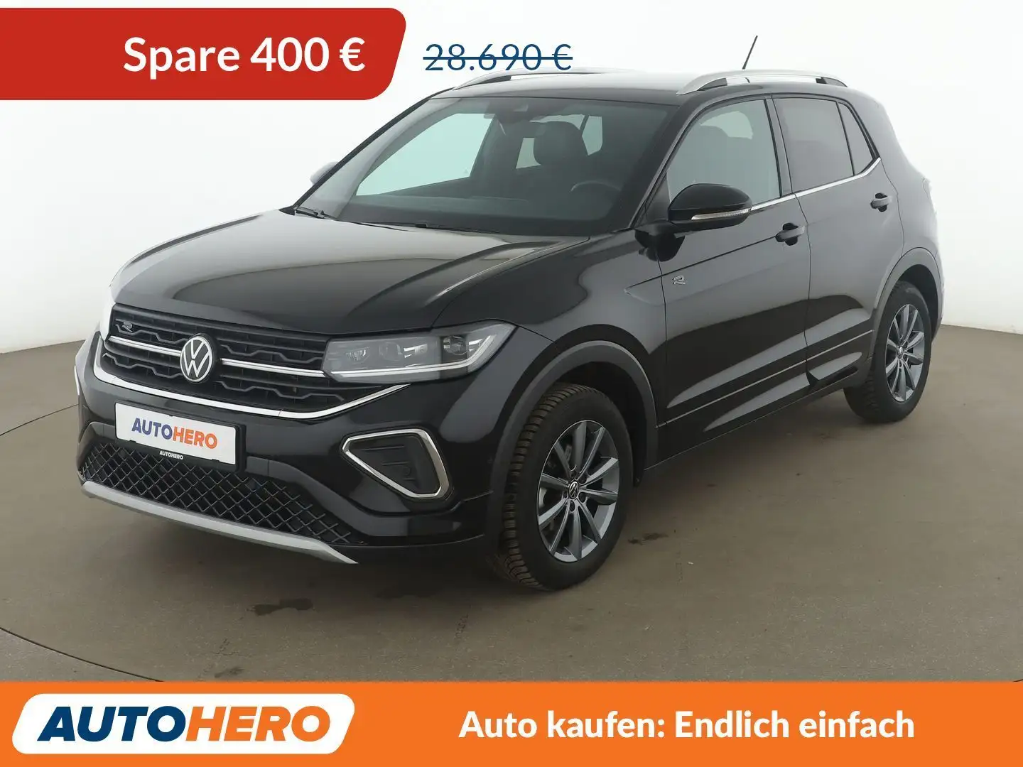 Volkswagen T-Cross 1.5 TSI ACT R-Line Aut.*NAVI*LED*ACC* Noir - 1