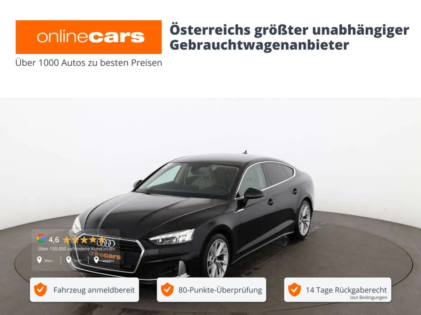 Audi A5 SB 35 TDI advanced Aut MATRIX LEDER NAVI R-CAM Schwarz - 1