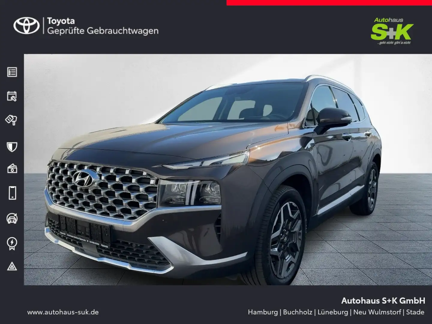Hyundai SANTA FE Prime Plug-In Hybrid 4WD*WINTER-P.+360°KAMERA** Braun - 1