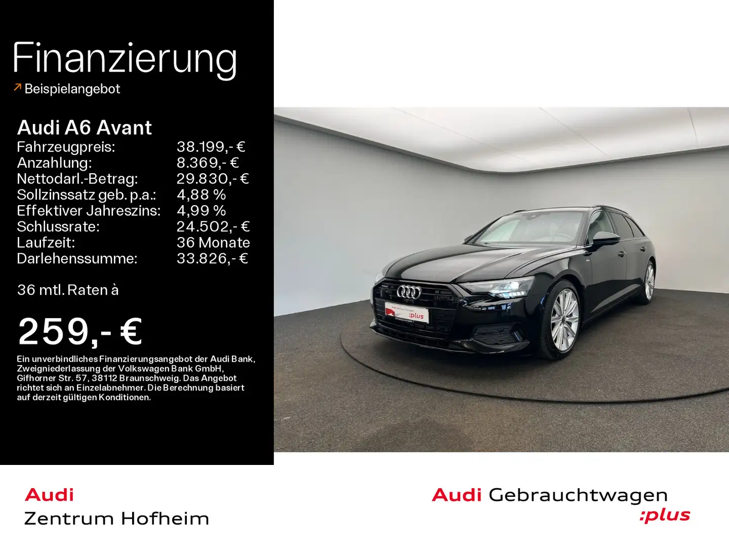 Audi A6 45 TFSI qu S line S tro*B&O*LED*Virtual Schwarz - 1
