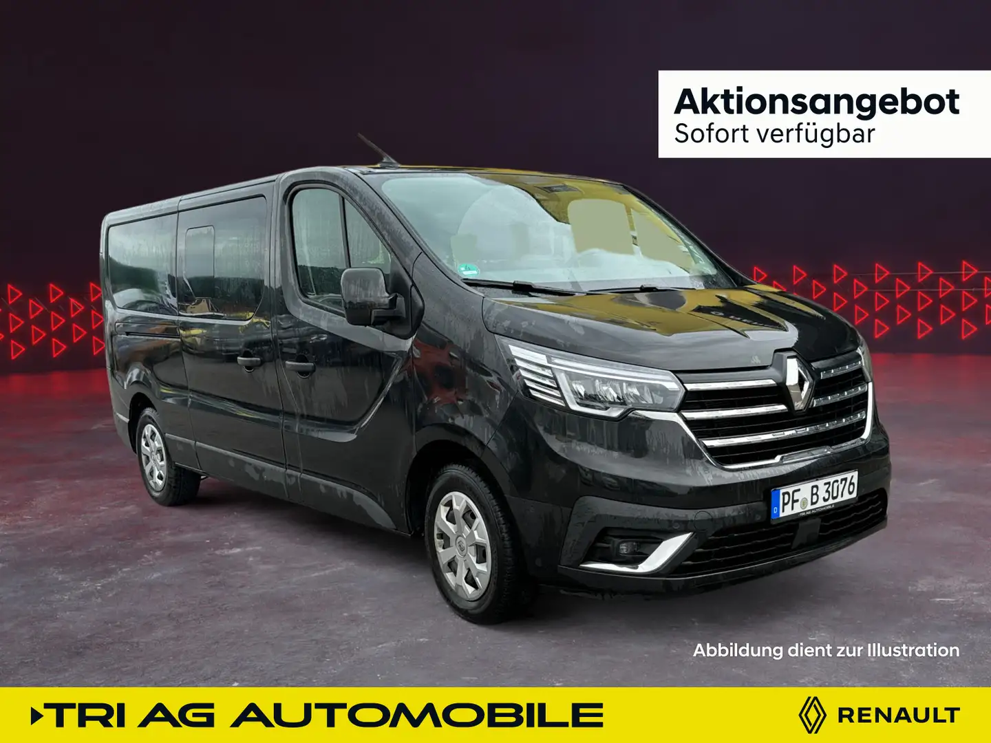 Renault Trafic Pkw Grand Life Automatik AHK Klang & Klim Schwarz - 1