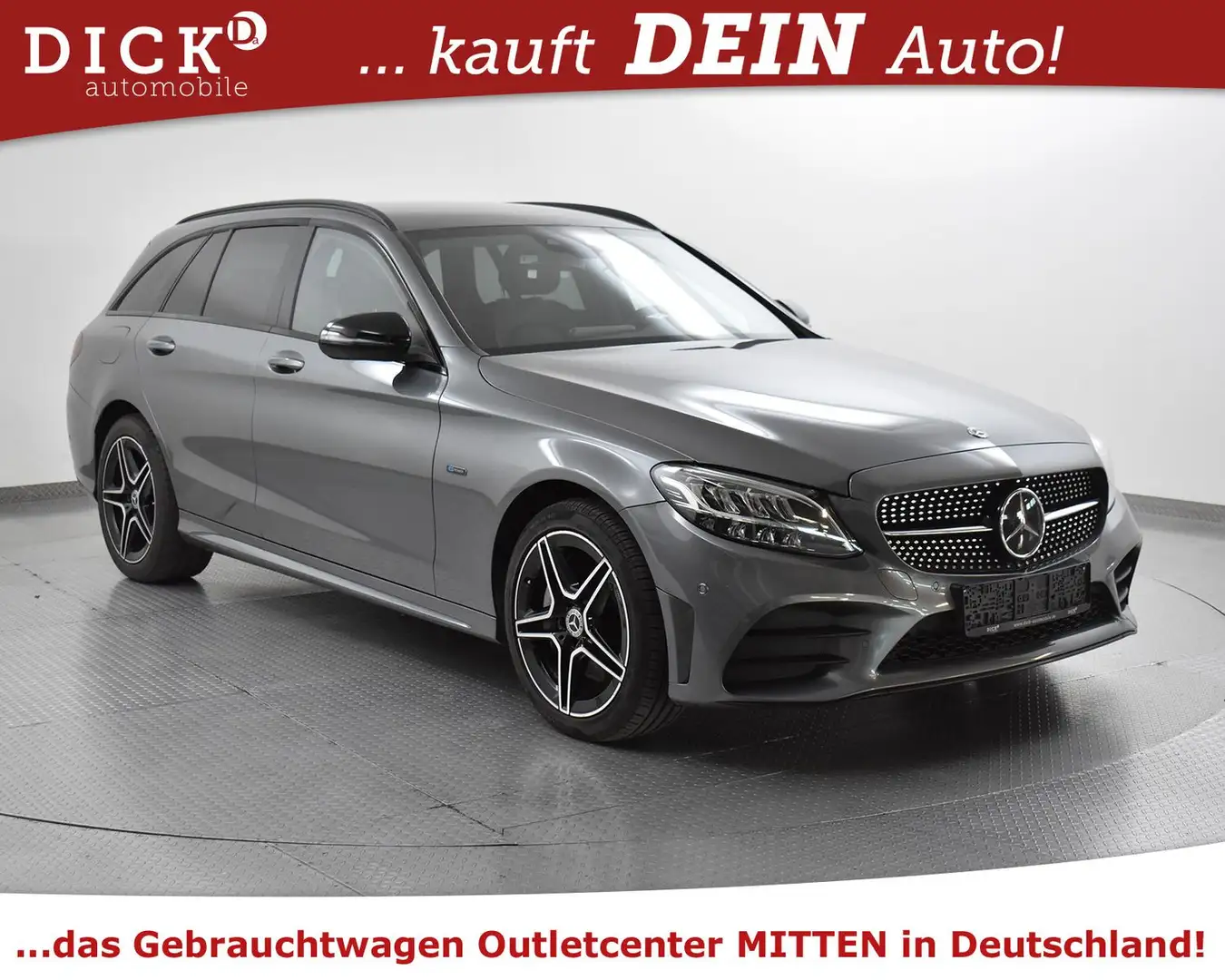 Mercedes-Benz C 300 C300de 2X AMG Line NIGHT+MEMO+STDHZ+LED+BURM+AHK Grau - 1