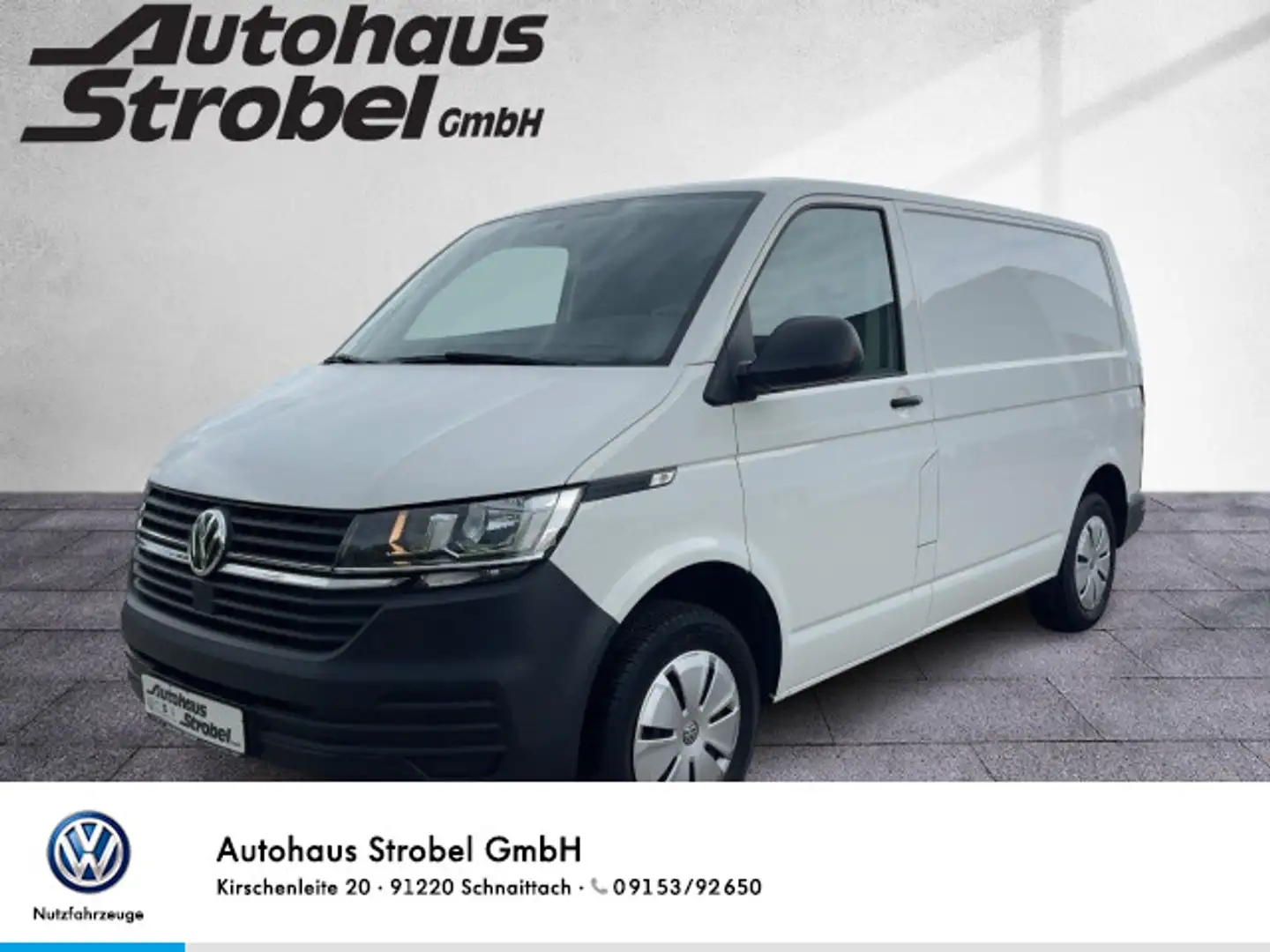Volkswagen T6.1 Transporter T6.1 Kasten 2.0 TDI DSG KR AHK Parkp. DAB+ Sitzh Weiß - 1